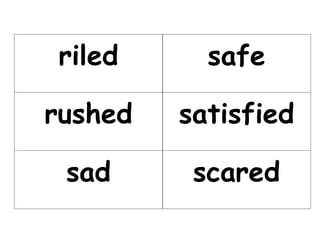 Good Safe Words List
